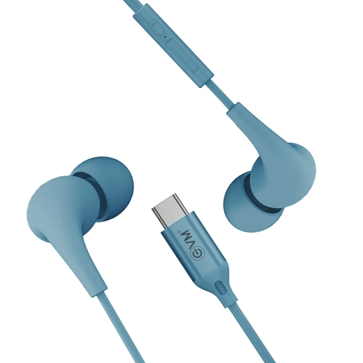 EVM Type-C Earphone (EVM-HF-01) Blue view 2